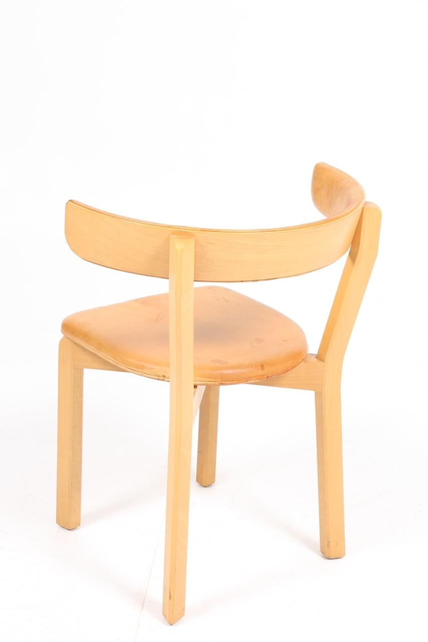 Leather Set of Eight Side Chairs by Jørgen Gammelgaard
