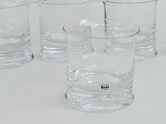 Set of eight Signe Persson Melin Kosta Boda whiskey or rocks glasses