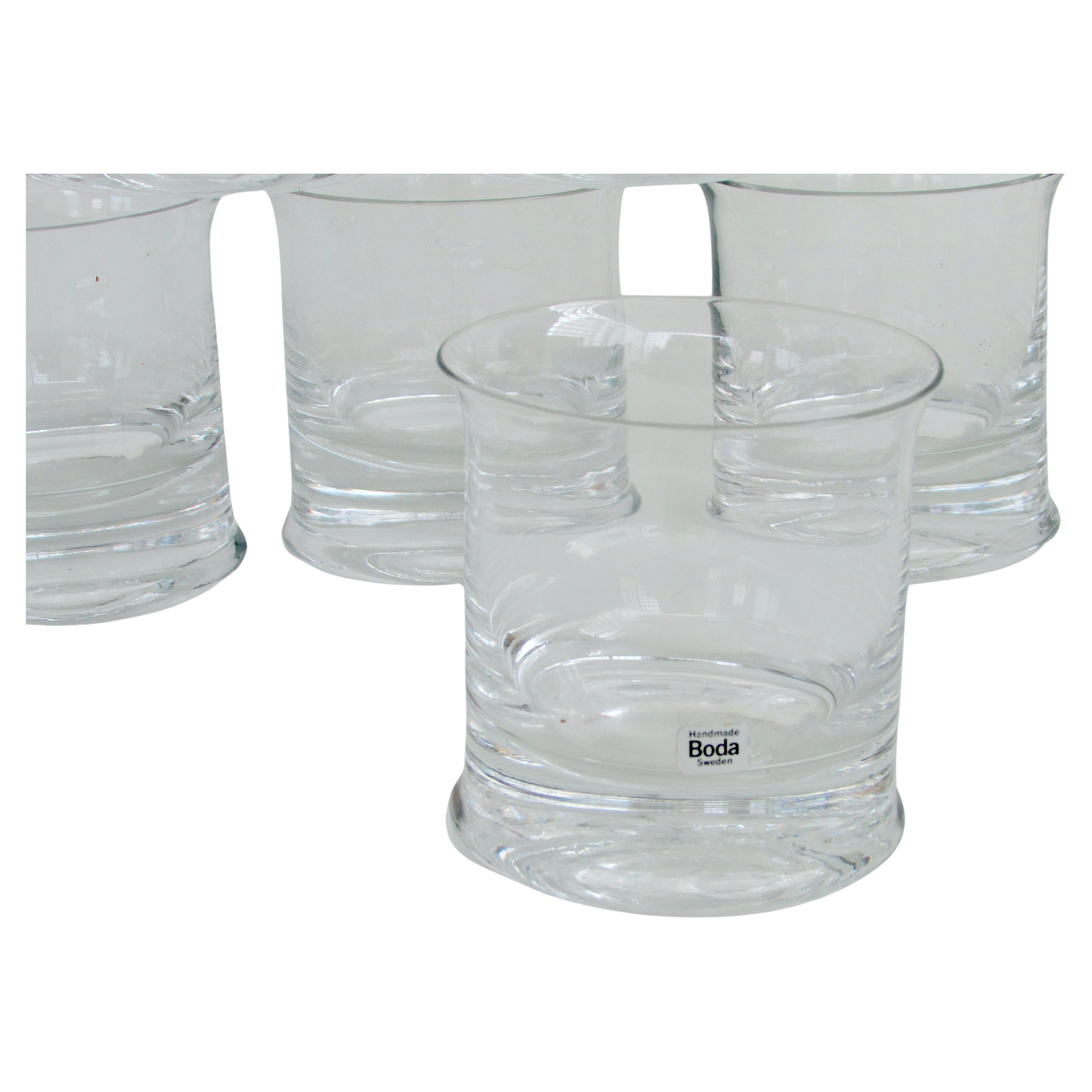 Set of eight Signe Persson Melin Kosta Boca whiskey or rocks glasses For Sale