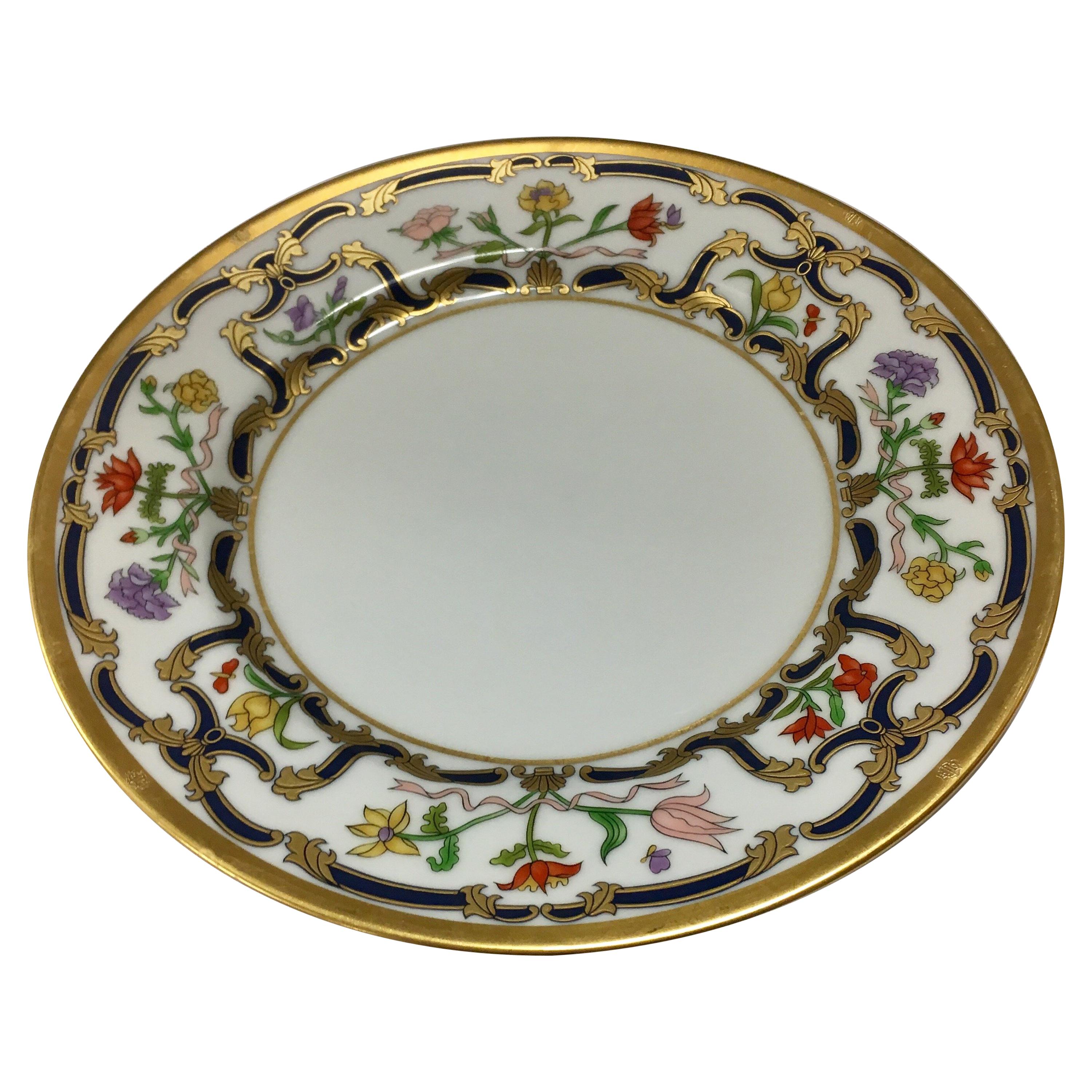 Set of Eight Signed Christian Dior Renaissance Fine China Dessert Salad Plates