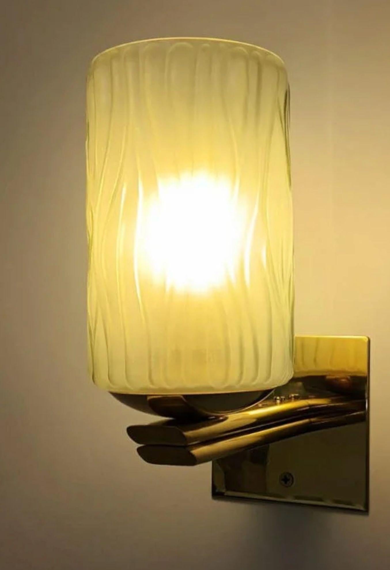 Metà XX secolo Set di otto lampade di Murano con texture fumé di Barovier&Toso. Italia, anni '50. in vendita