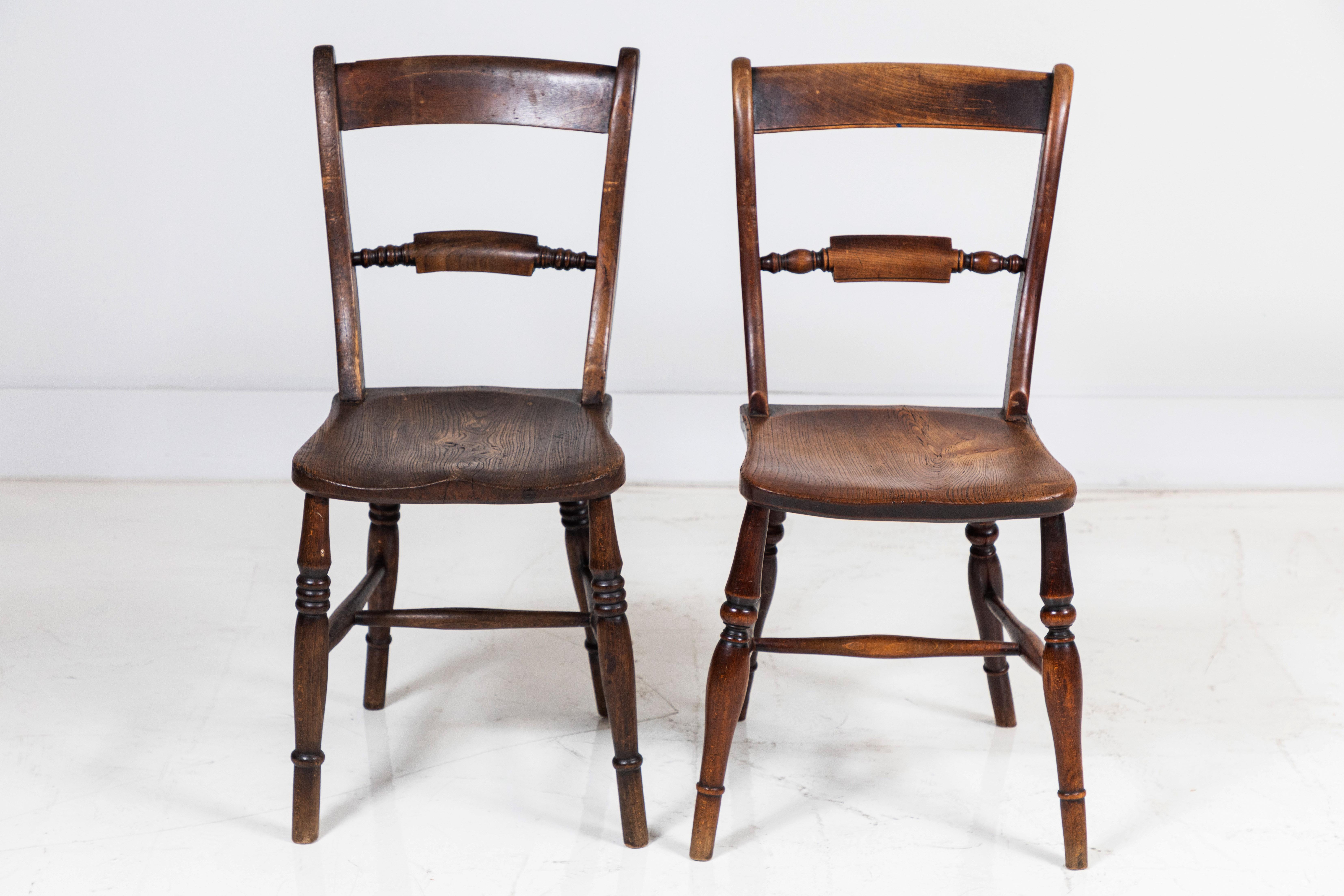 Set of Eight European Farmhouse Dining Chairs 1