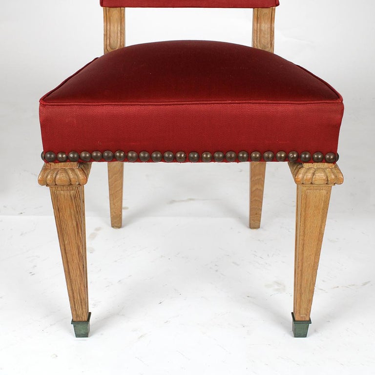 Set of Eight Spanish Style Dining Room Chairs For Sale at 1stdibs