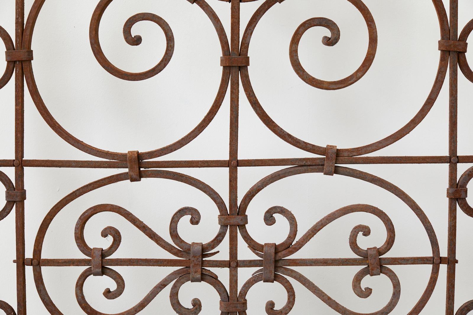 Set of Eight Spanish Wrought Iron Doors or Gates 7