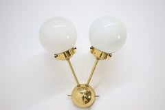 Set di otto lampade da parete in ottone SPUTNIK A Space AGE - Anni '70