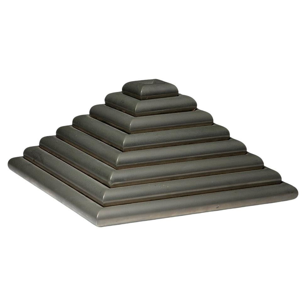Set of Eight Stackable Trays by Fede Cheti, Italy, 1960s For Sale