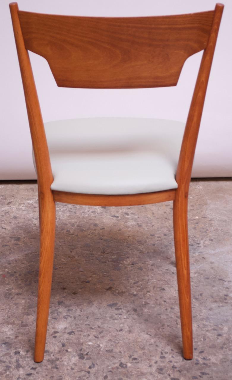 Set of Eight Stained Maple Dining Chairs by Paul McCobb for Perimeter For Sale 5