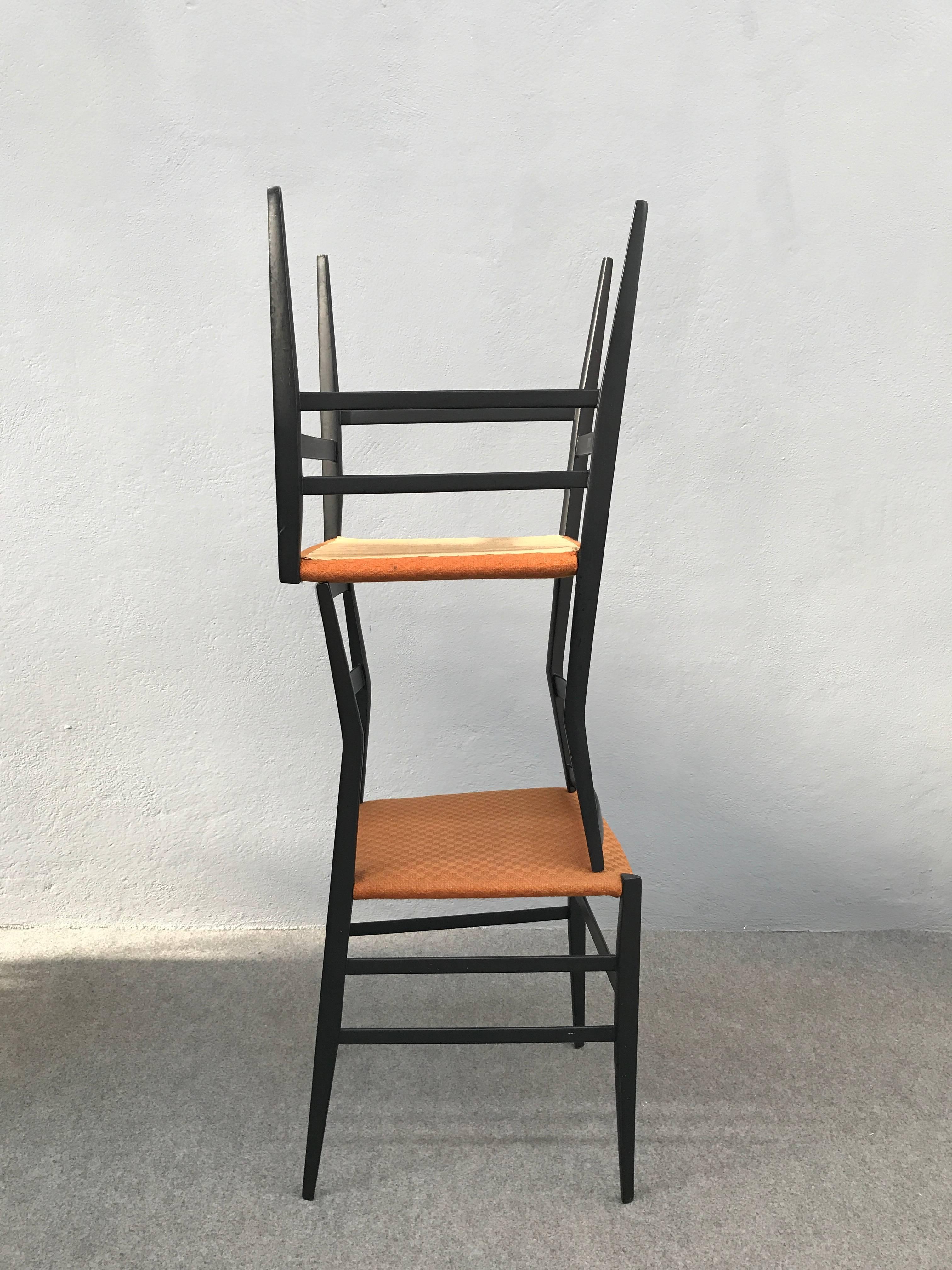 Set of Eight Superleggera Chairs by Gio Ponti 2