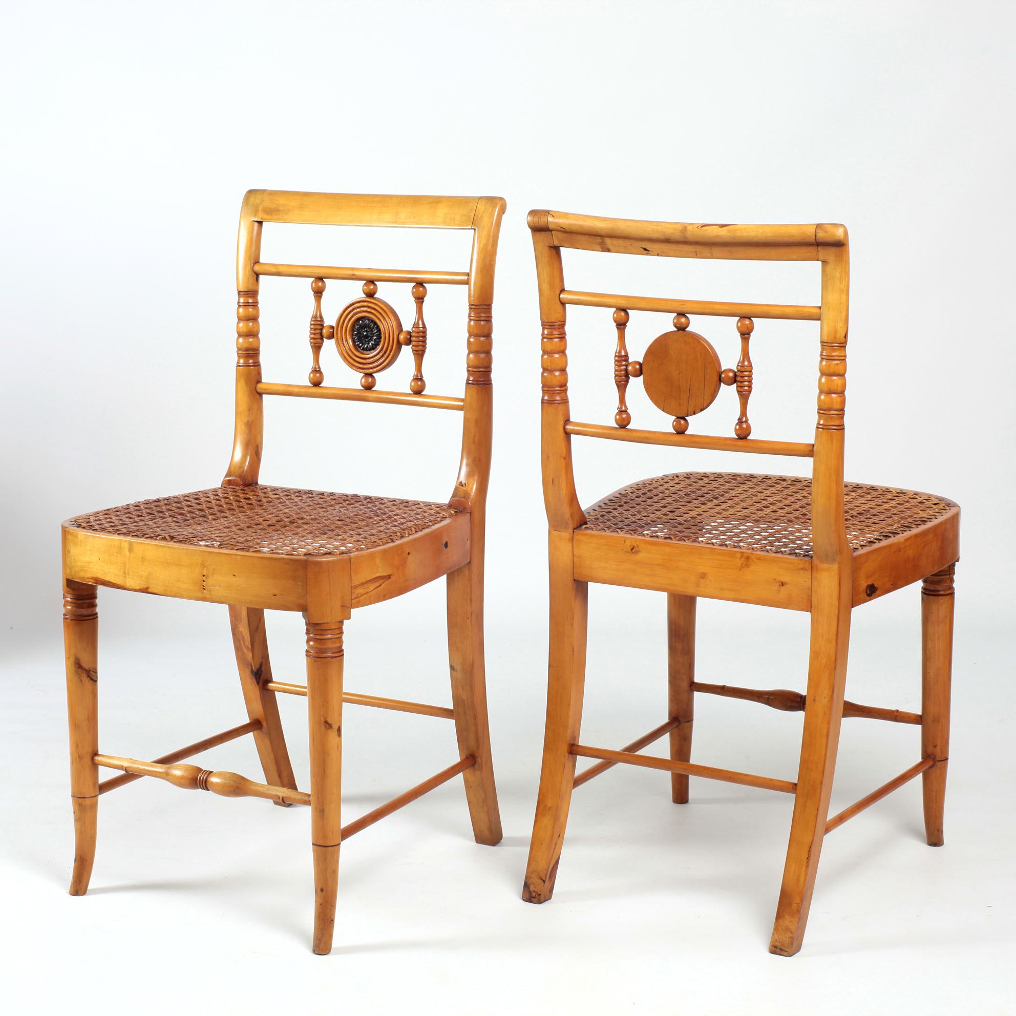 Set of Eight Swedish Lindome Dining Chairs 19th Century  5