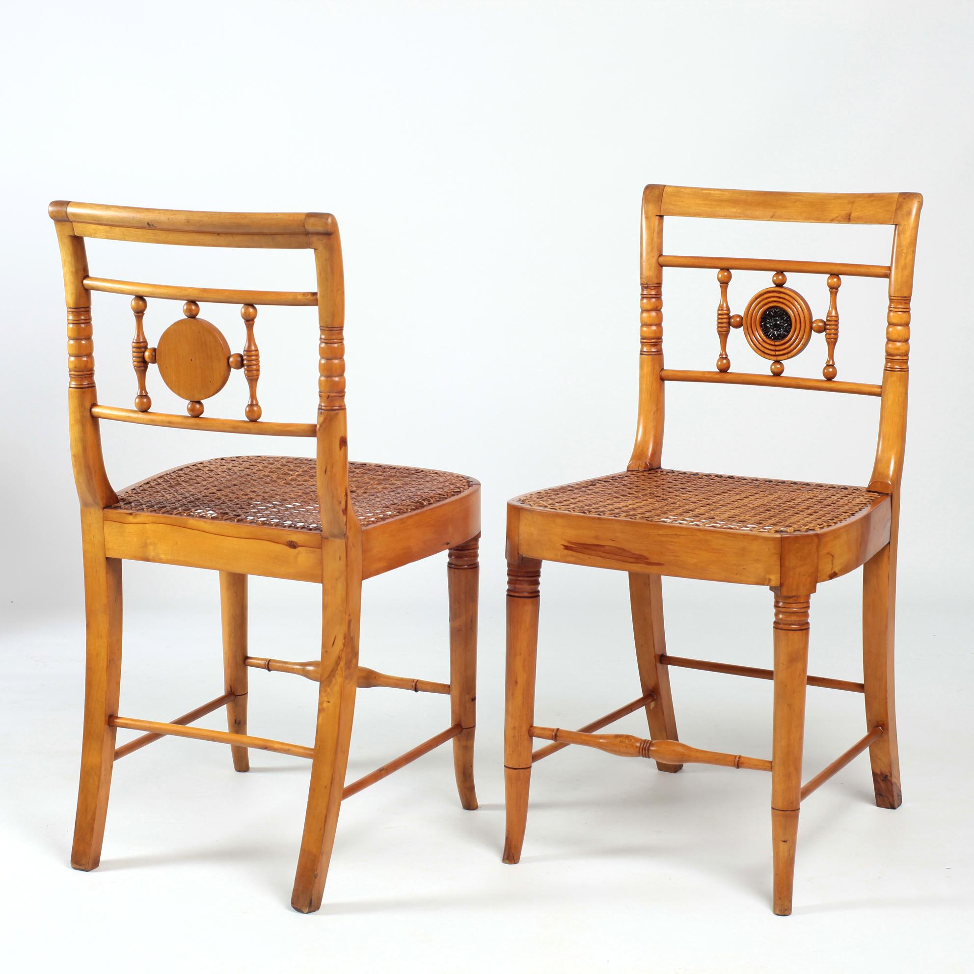Set of Eight Swedish Lindome Dining Chairs 19th Century  4