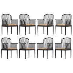 Set of Eight Tan Davis Allen “Andover” Chairs for Stendig