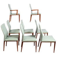 Set of Eight Teak Chairs Designed by Helge Vestergaard Jensen for Søren Horn