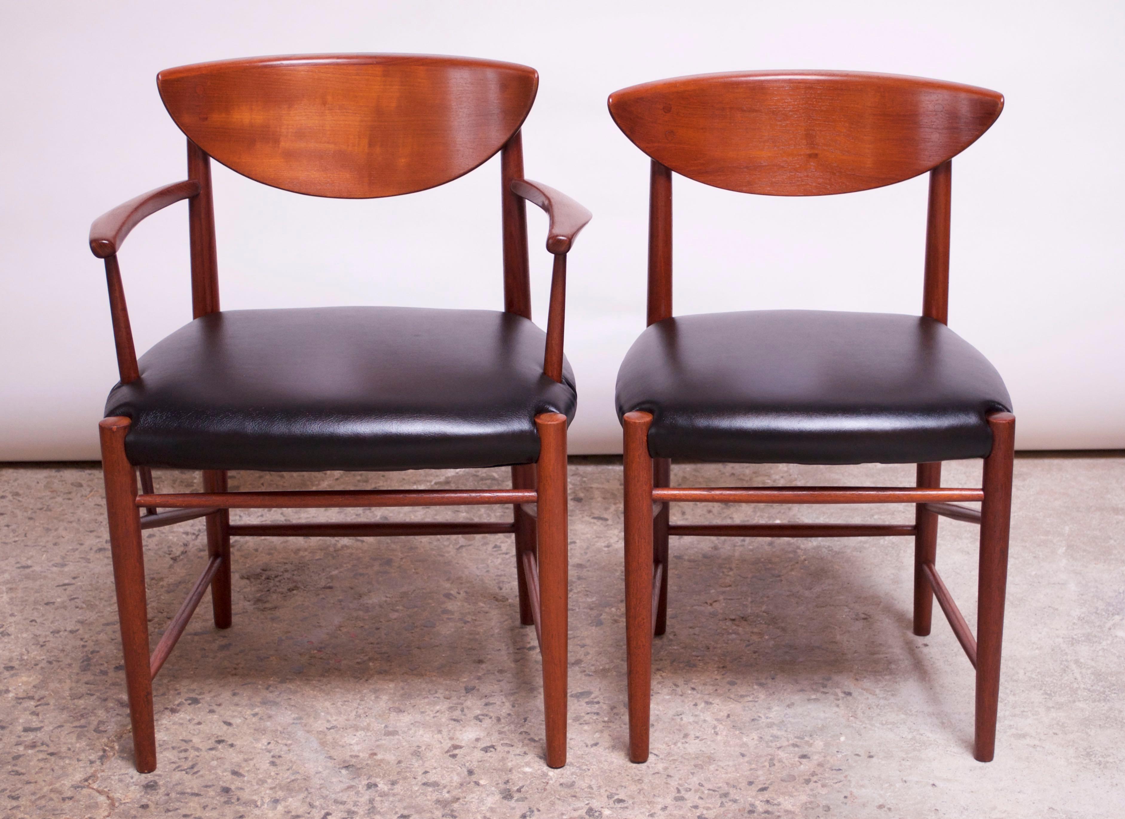 Mid-20th Century Set of Eight Teak Dining Chairs by Peter Hvidt and Orla Mølgaard Nielsen