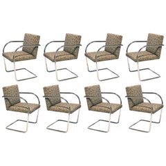 Set of Mies Van Der Rohe Tubular Brno Chairs by Knoll