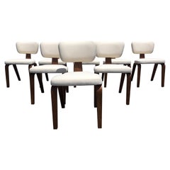 Set of Eight Thonet Mid-Century Modern Dining Chairs