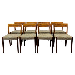 Set of Eight Upholstered Dining Chairs