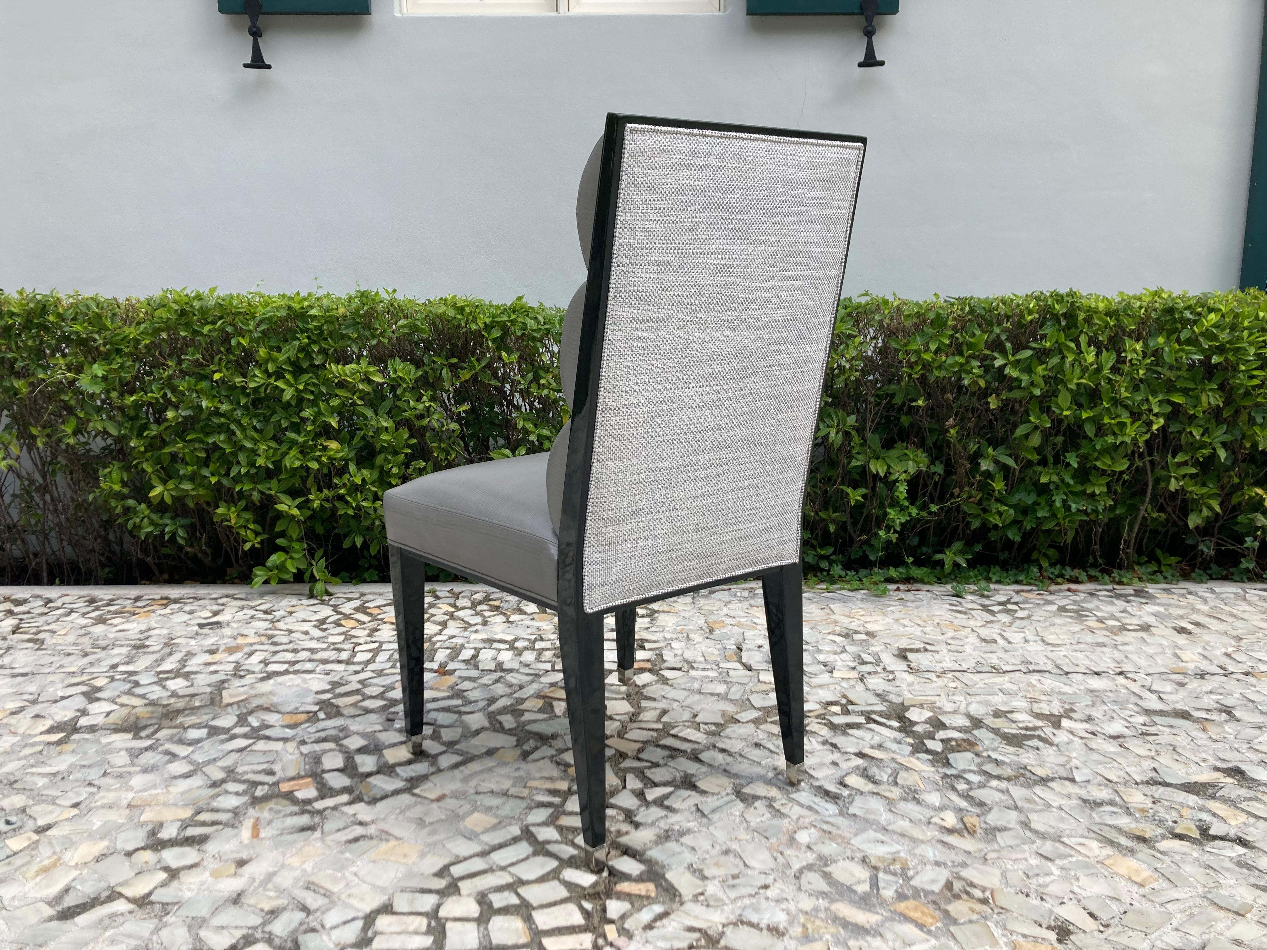 Set of Eight Vallois Dining Chairs by Artistic Frame 10