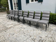 Set of Eight Vallois Dining Chairs by Artistic Frame