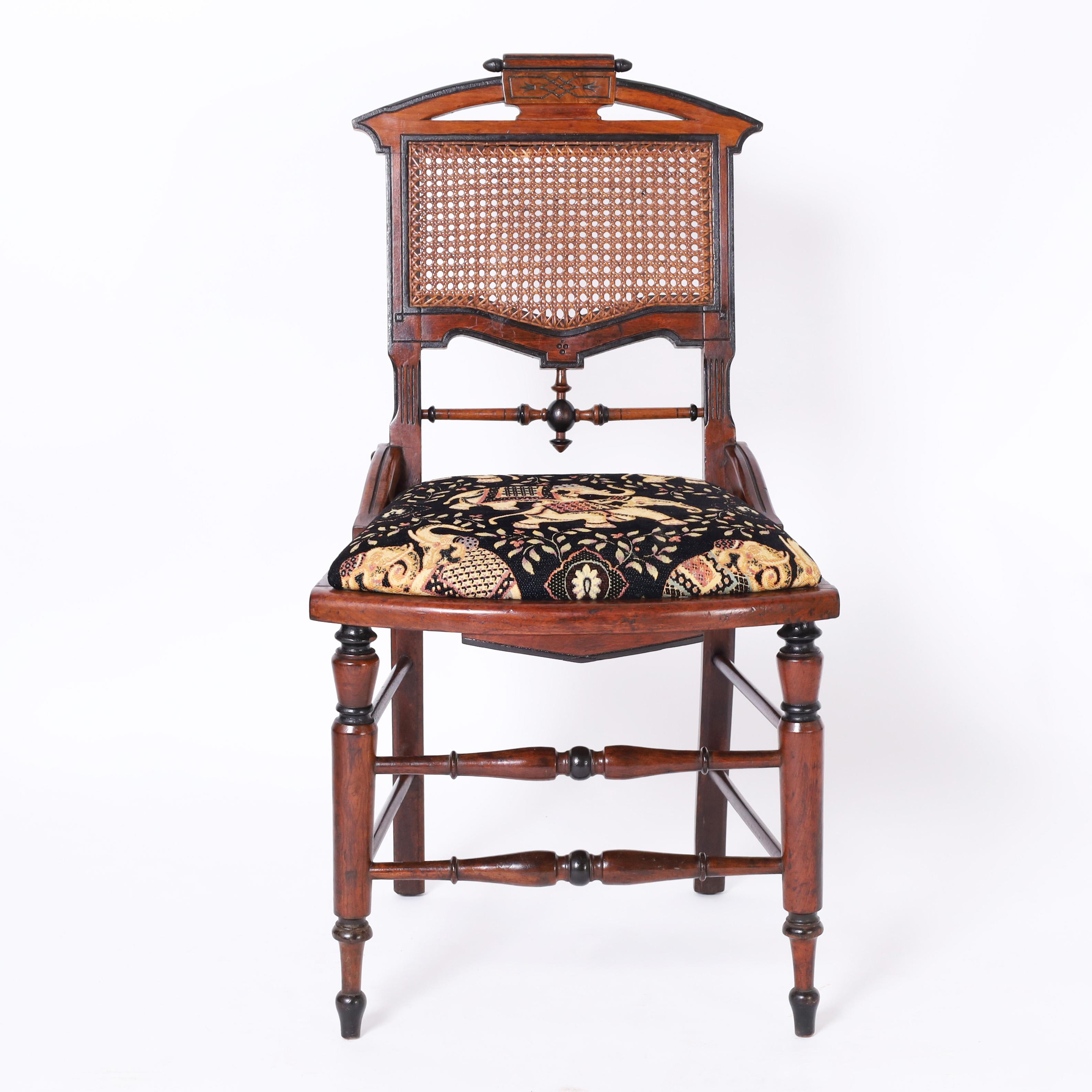 Set of Eight Victorian Dining Chairs For Sale 2