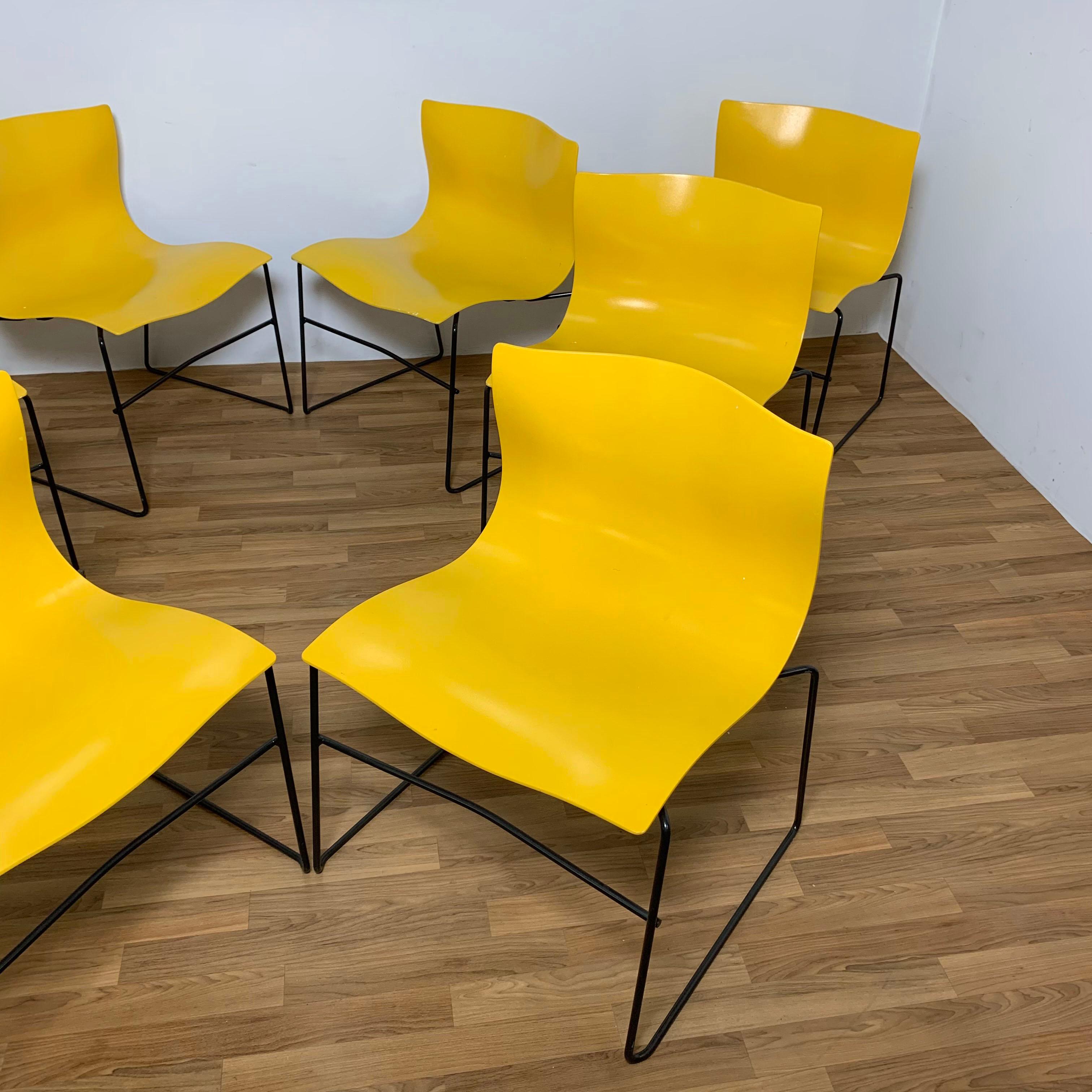 Post-Modern Set of Eight Vignelli for Knoll Stacking 