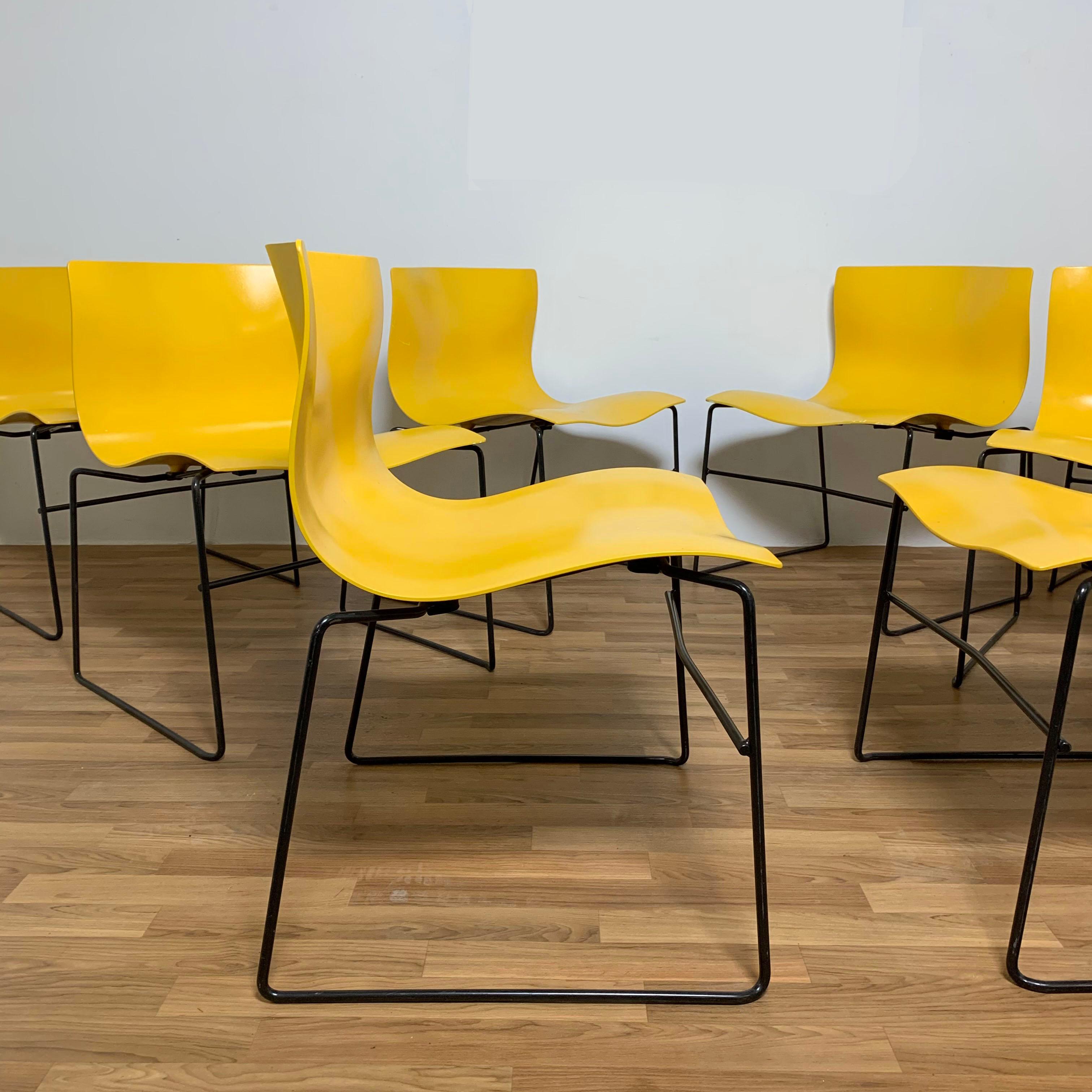 American Set of Eight Vignelli for Knoll Stacking 