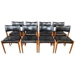 Set of Eight Villy Schou Andersen Model 60 Teak Dining Chairs, 1960s