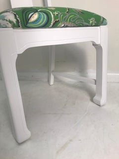 Set of Eight Vintage Asian Style Dinning Chairs