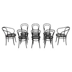 Set of Eight Vintage Bentwood Thonet Dining Chairs