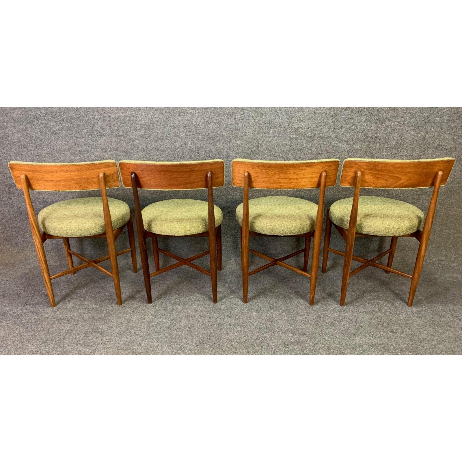 Set of Eight Vintage British Mid-Century Modern Teak Dining Chairs by G Plan 1