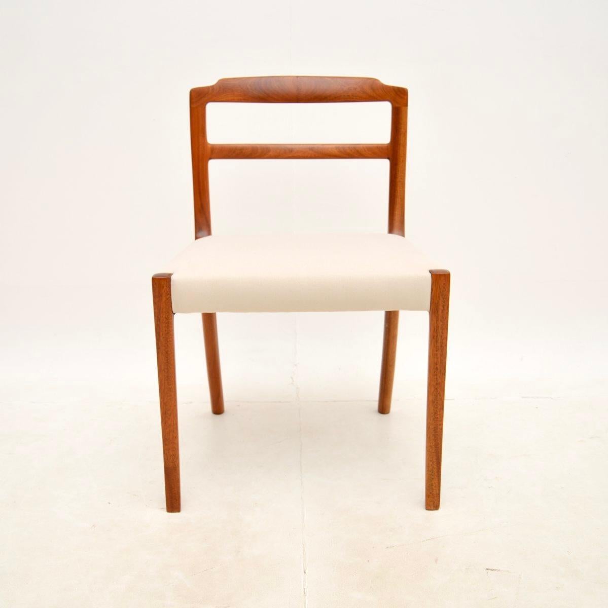 Mid-20th Century Set of Eight Vintage Danish Dining Chairs by Ole Wanscher For Sale