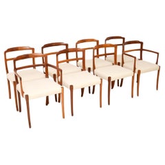 Set of Eight Retro Danish Dining Chairs by Ole Wanscher