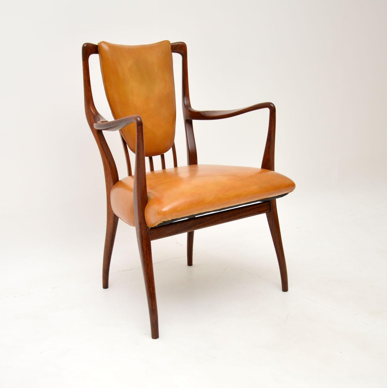 Mid-Century Modern Set of Eight Vintage Dining Chairs by A.J Milne