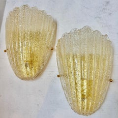 Set di otto lampade vintage in vetro di Murano. Venduto a coppia.