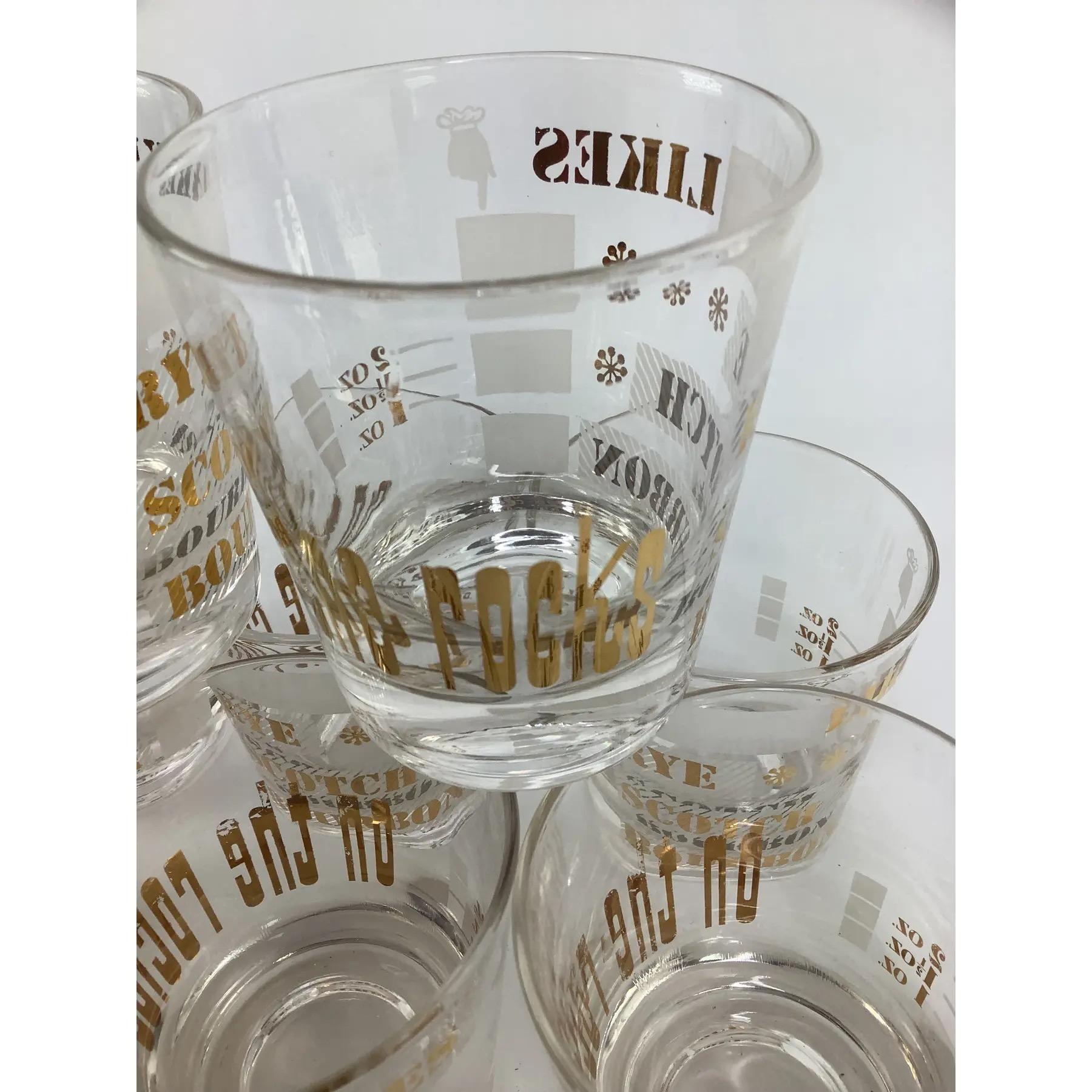 American Set of Eight Vintage 