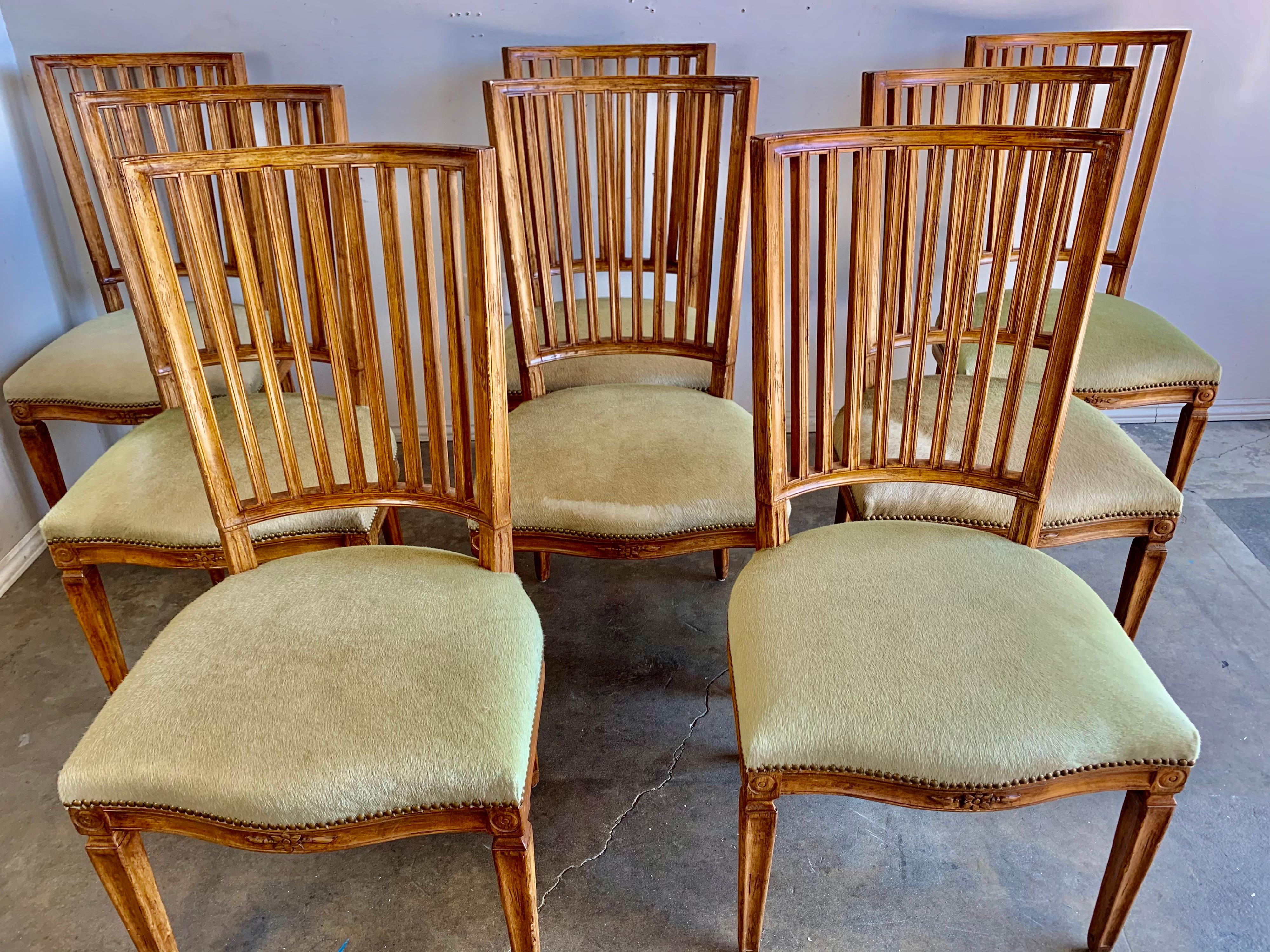 antique rose back dining chairs