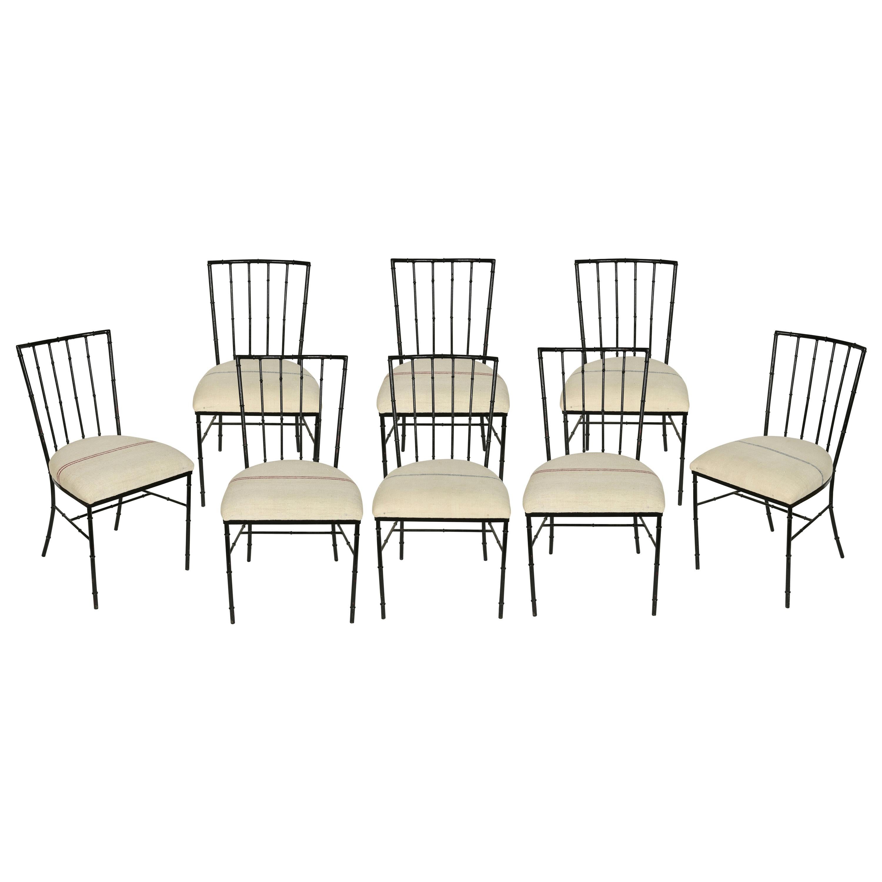 Set of Eight Vintage Salterini Chairs