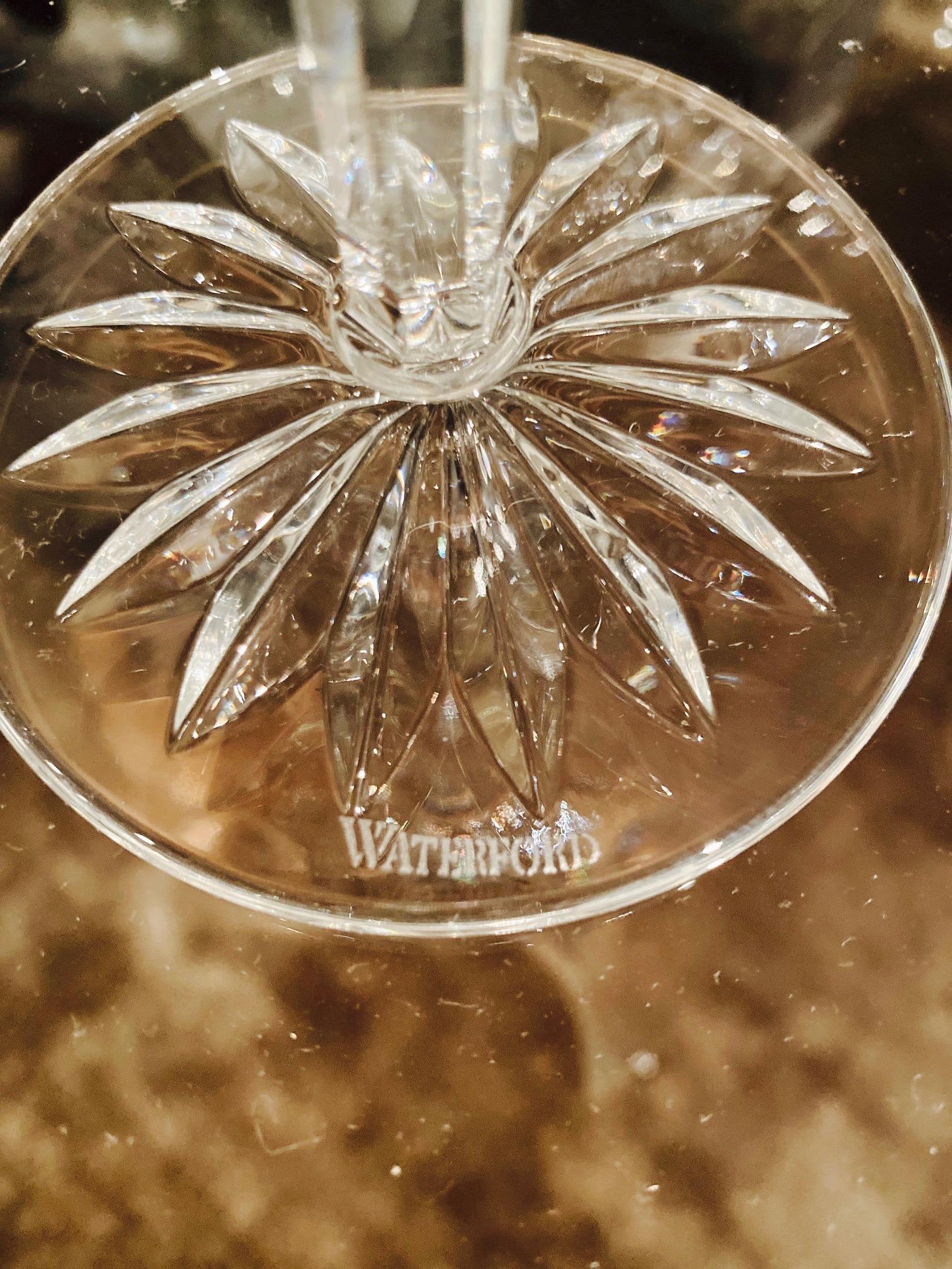 Set of Eight Vintage Waterford Crystal Coupe Champagne Glasses, circa 1990s 1
