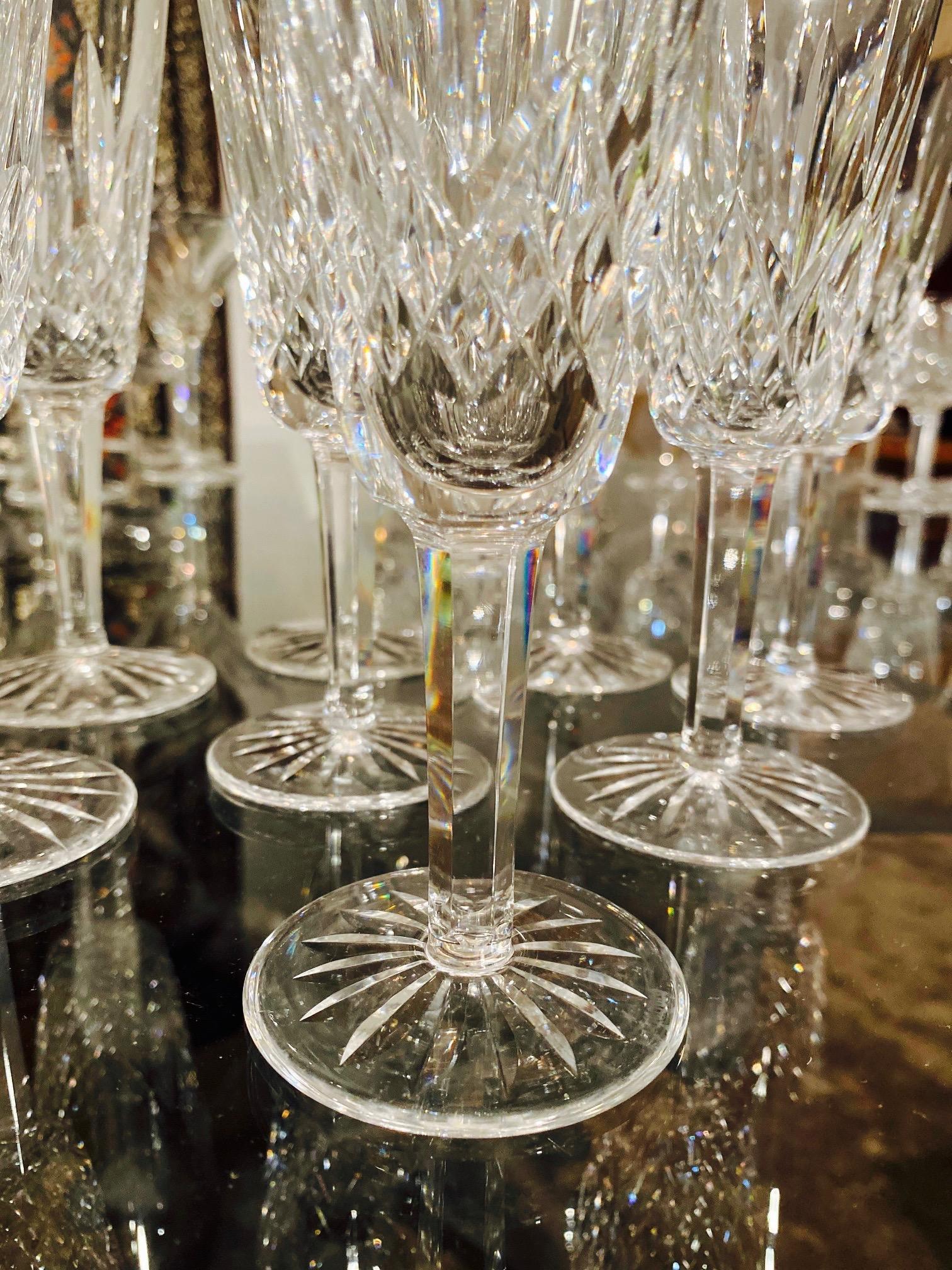vintage waterford champagne glasses