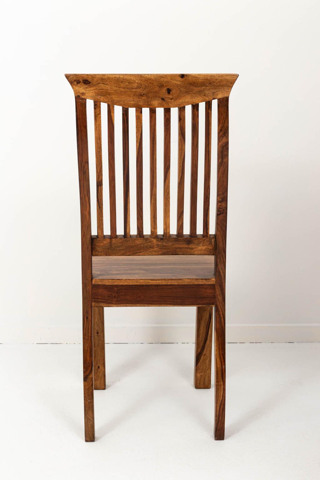 Set of Eight Walnut and Bone Inlaid Dining Room Chairs For Sale 4