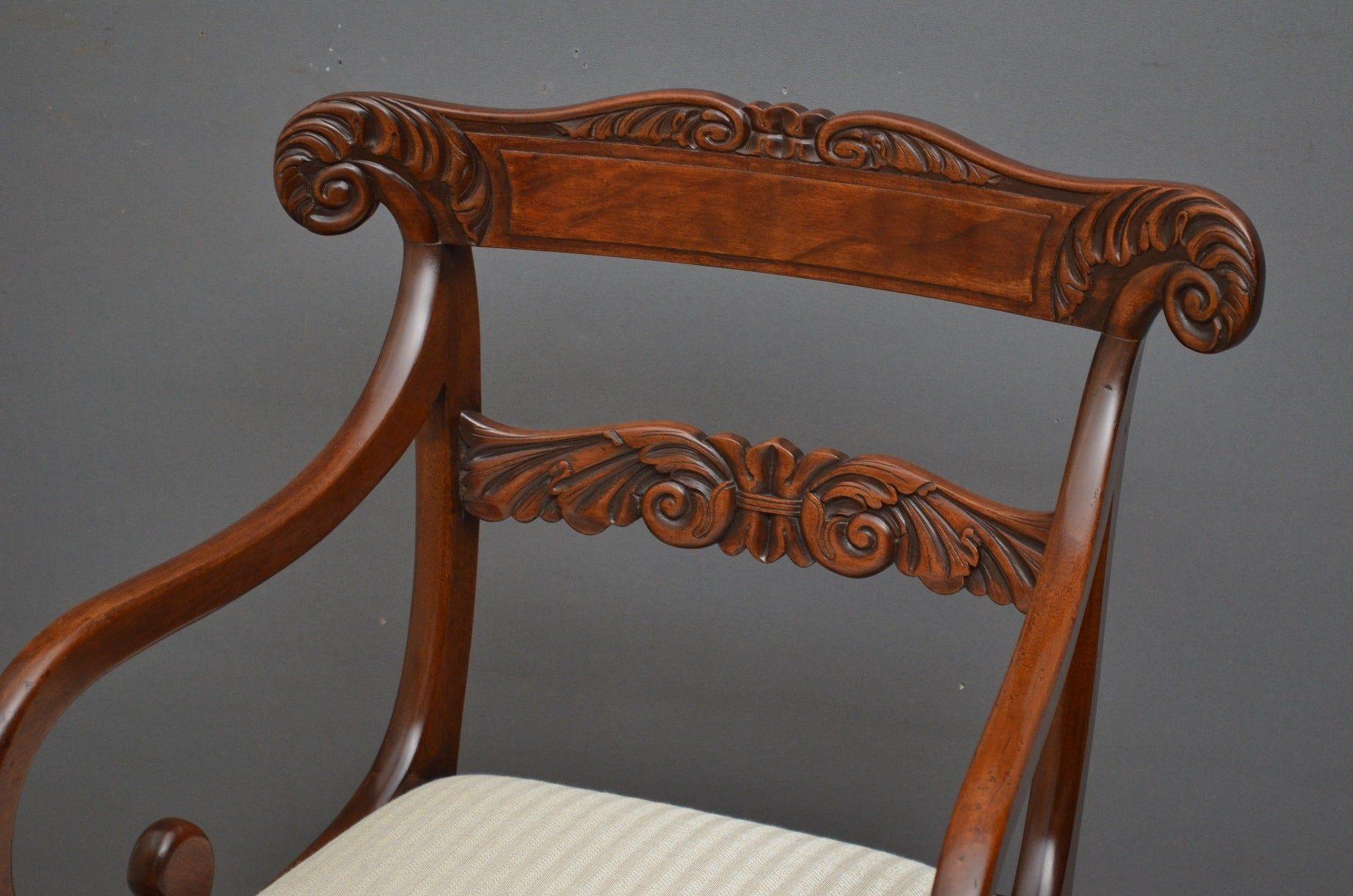Mid-19th Century Set of Eight William iv Dining Mahogany Dining Chairs, circa 1830 For Sale
