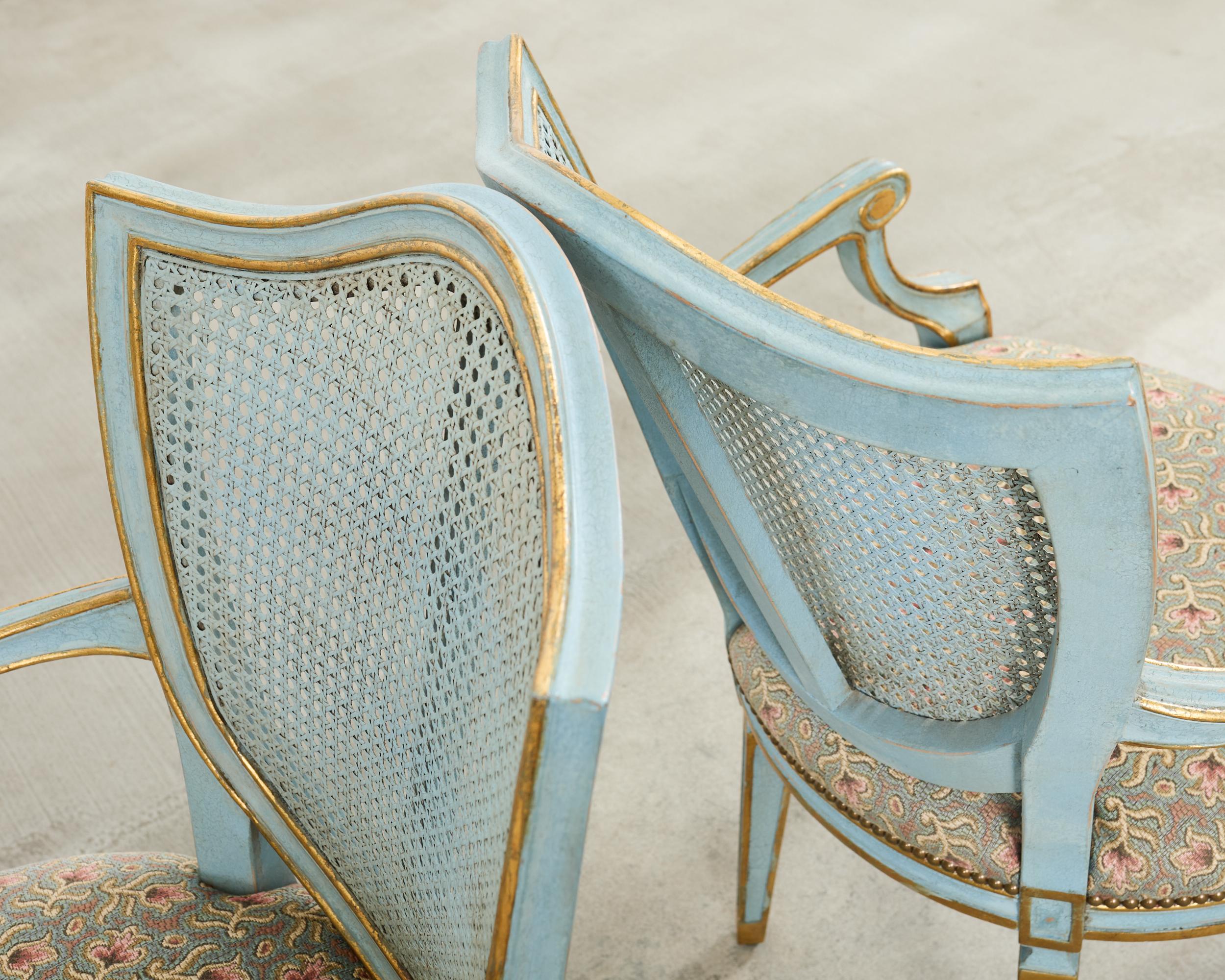 Set of Eight William Switzer Louis XVI Shield Back Dining Chairs 9