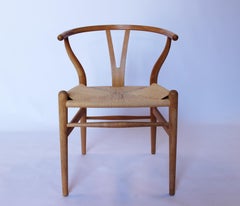 Set of Eight Y-Chairs, Model CH24 by Hans J. Wegner and Carl Hansen & Son
