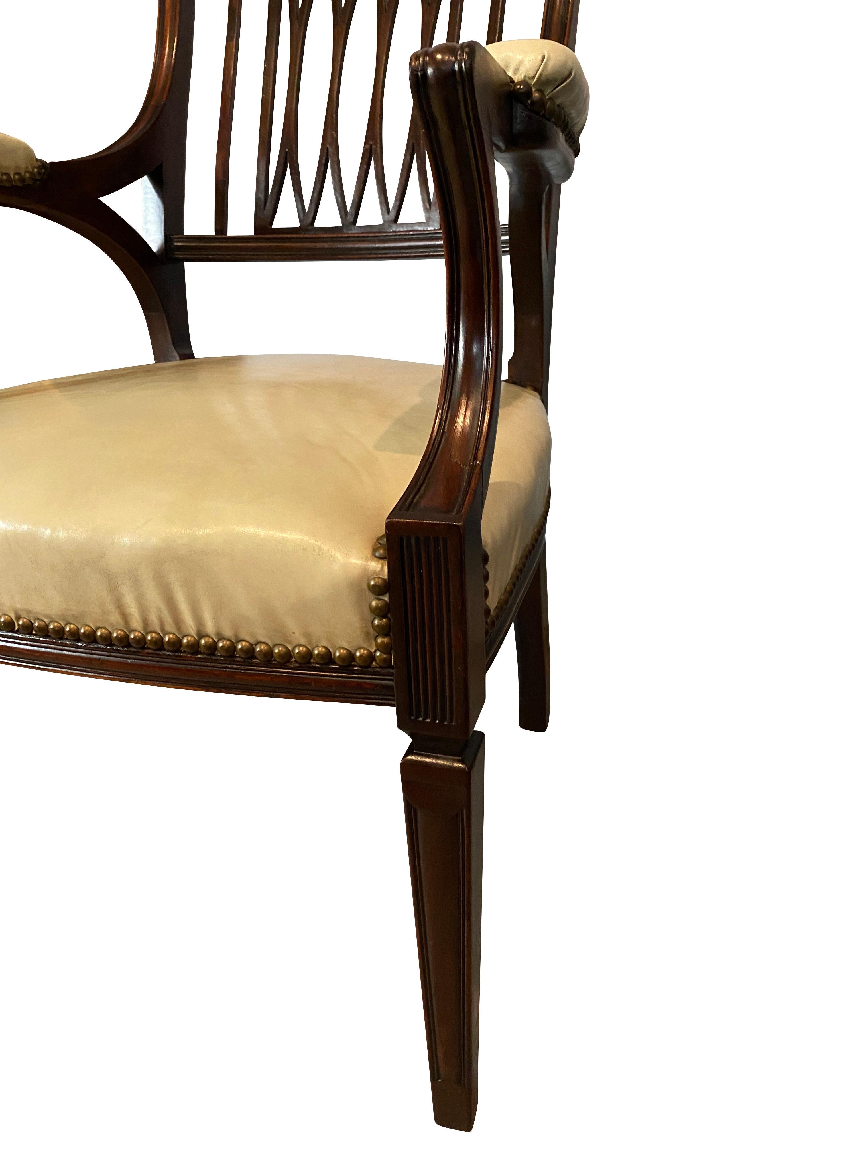 Set of Eighteen George III Style Mahogany Dining Chairs 1
