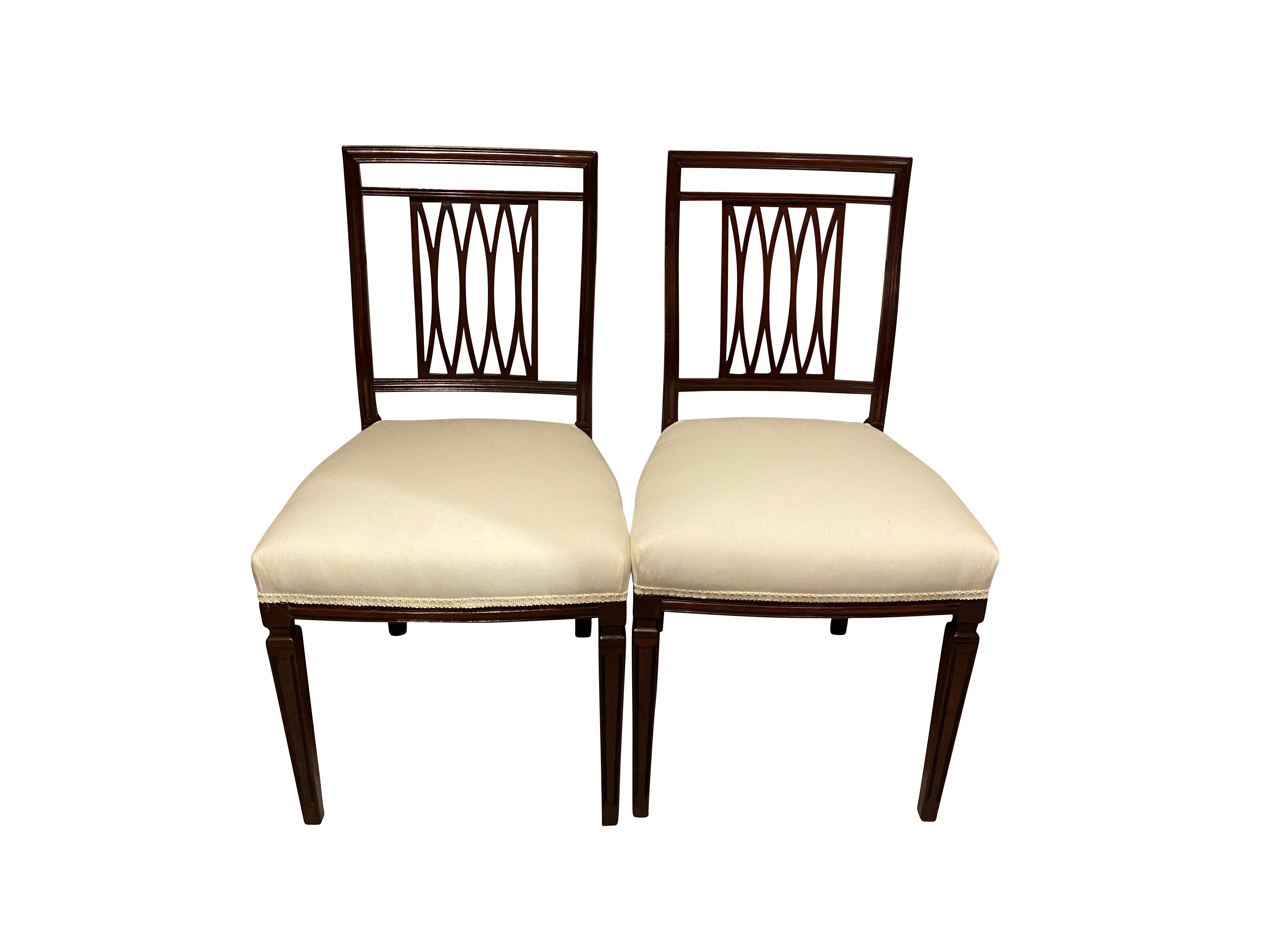 Set of Eighteen George III Style Mahogany Dining Chairs 2