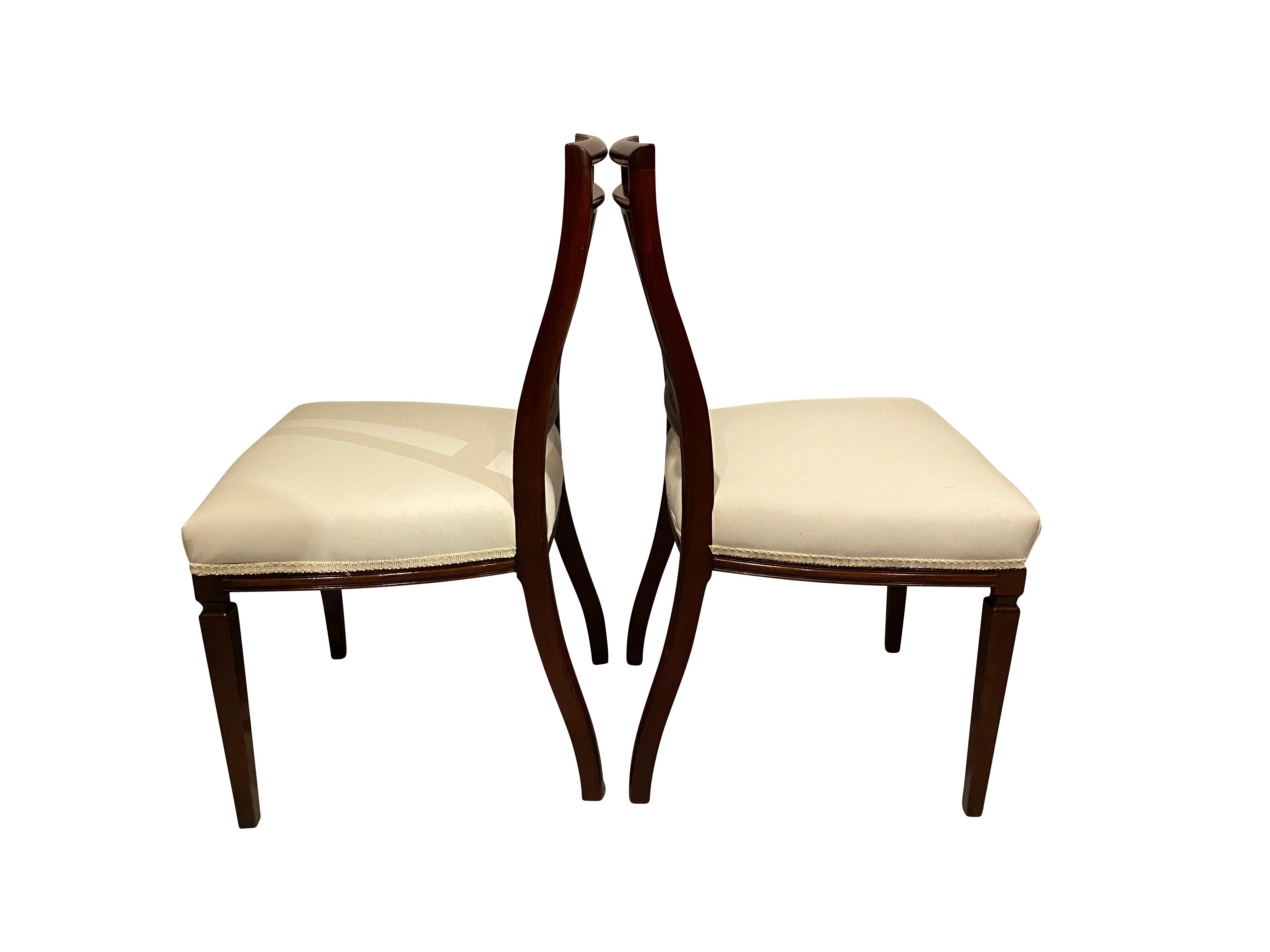 Set of Eighteen George III Style Mahogany Dining Chairs 3