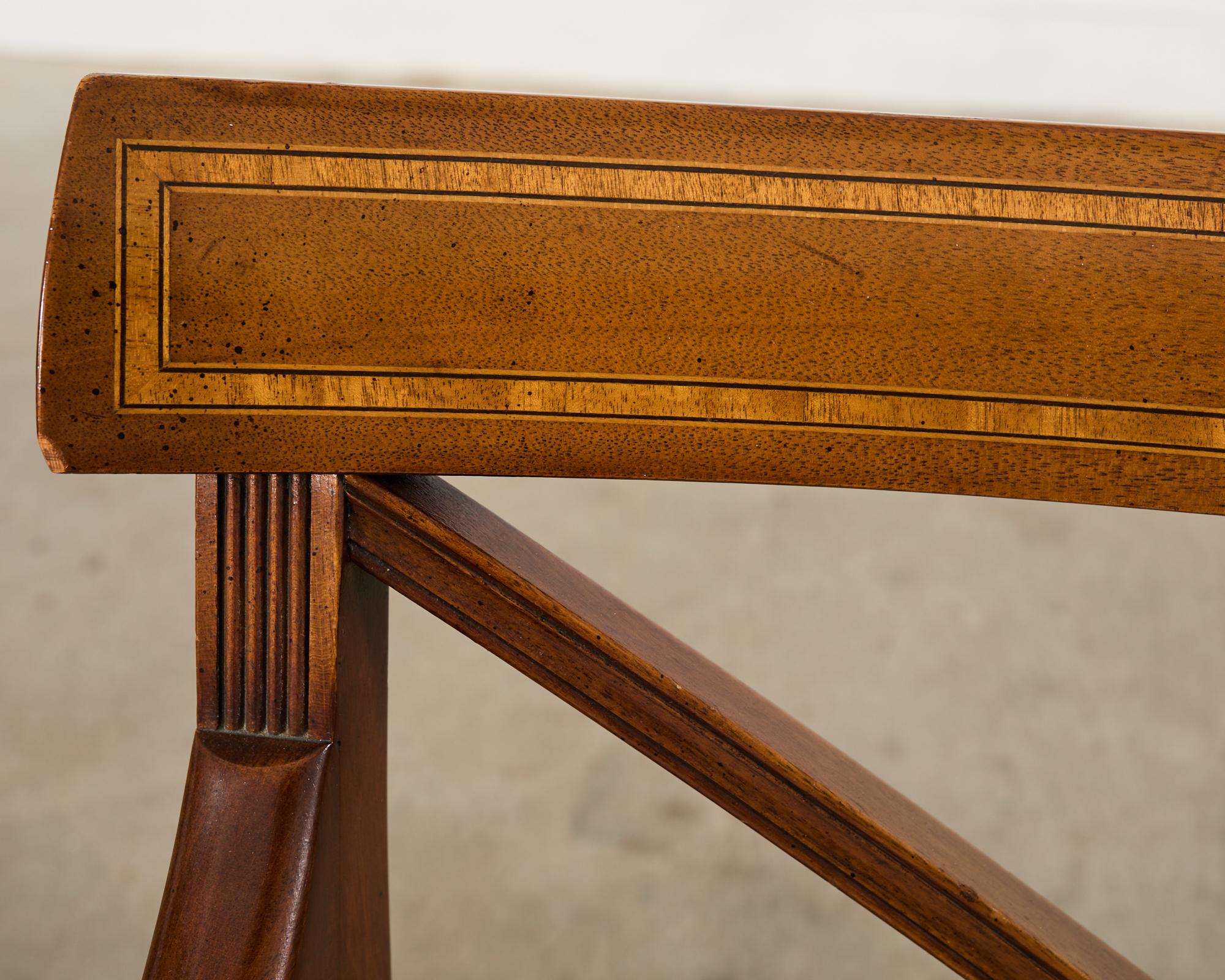 Set of Eighteen Neoclassical English Regency Style Dining Chairs 13