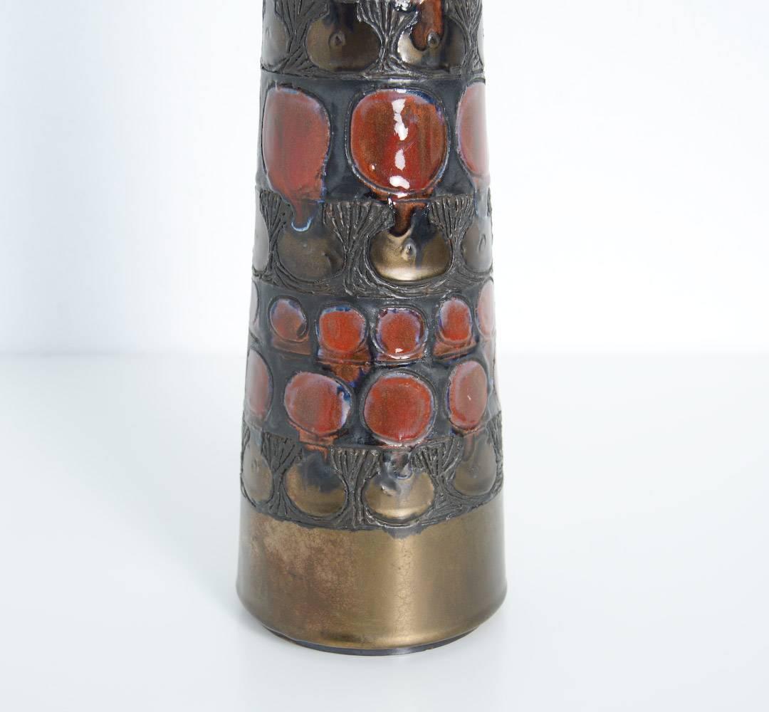 Mid-Century Modern Set of Elegant Ceramic Vases by Perignem
