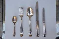Set of Elegant Frech Art Deco Silver Tableware