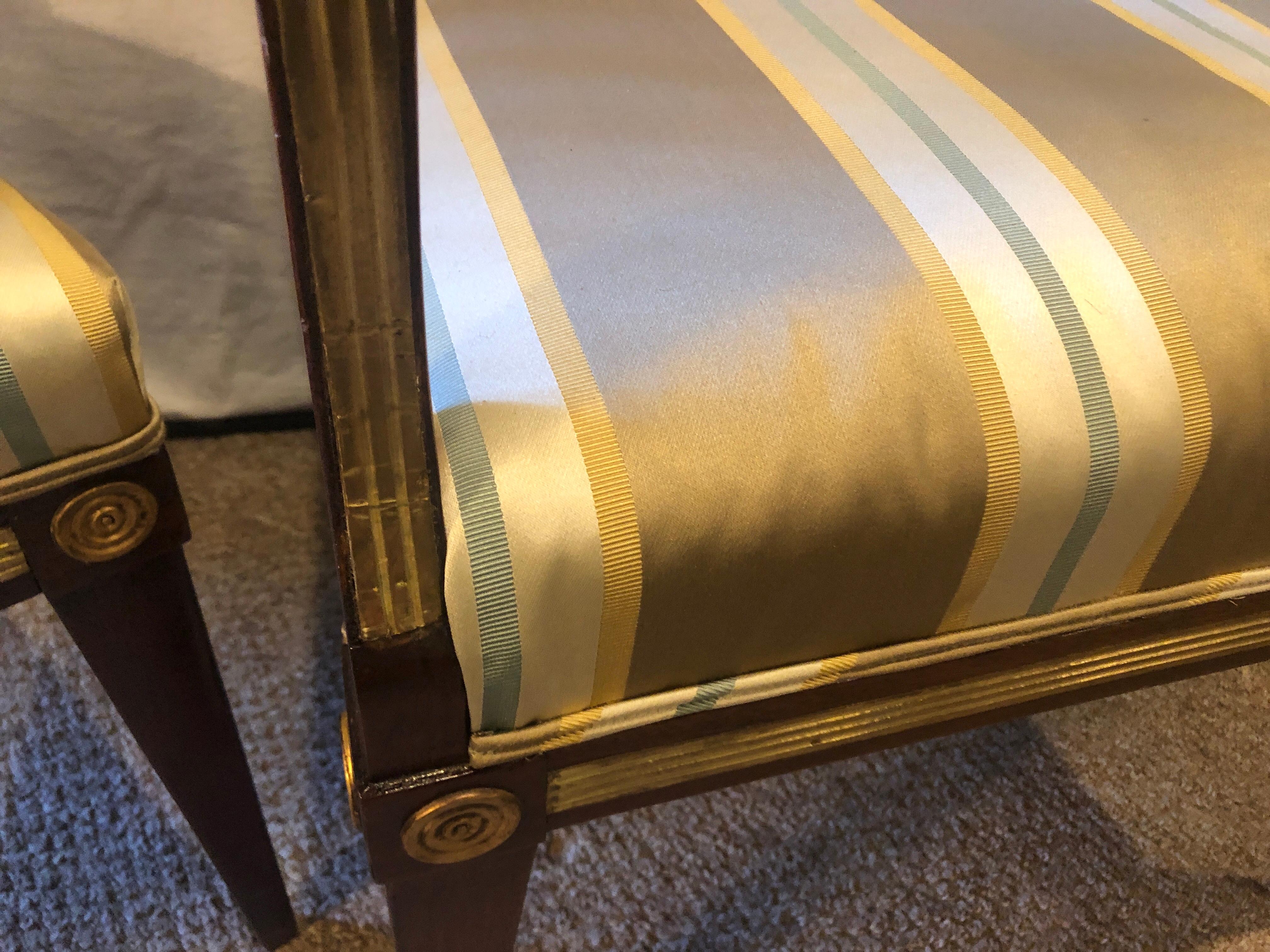 Upholstery Set of Eleven 19th Century Russian Neoclassical Dining Chairs