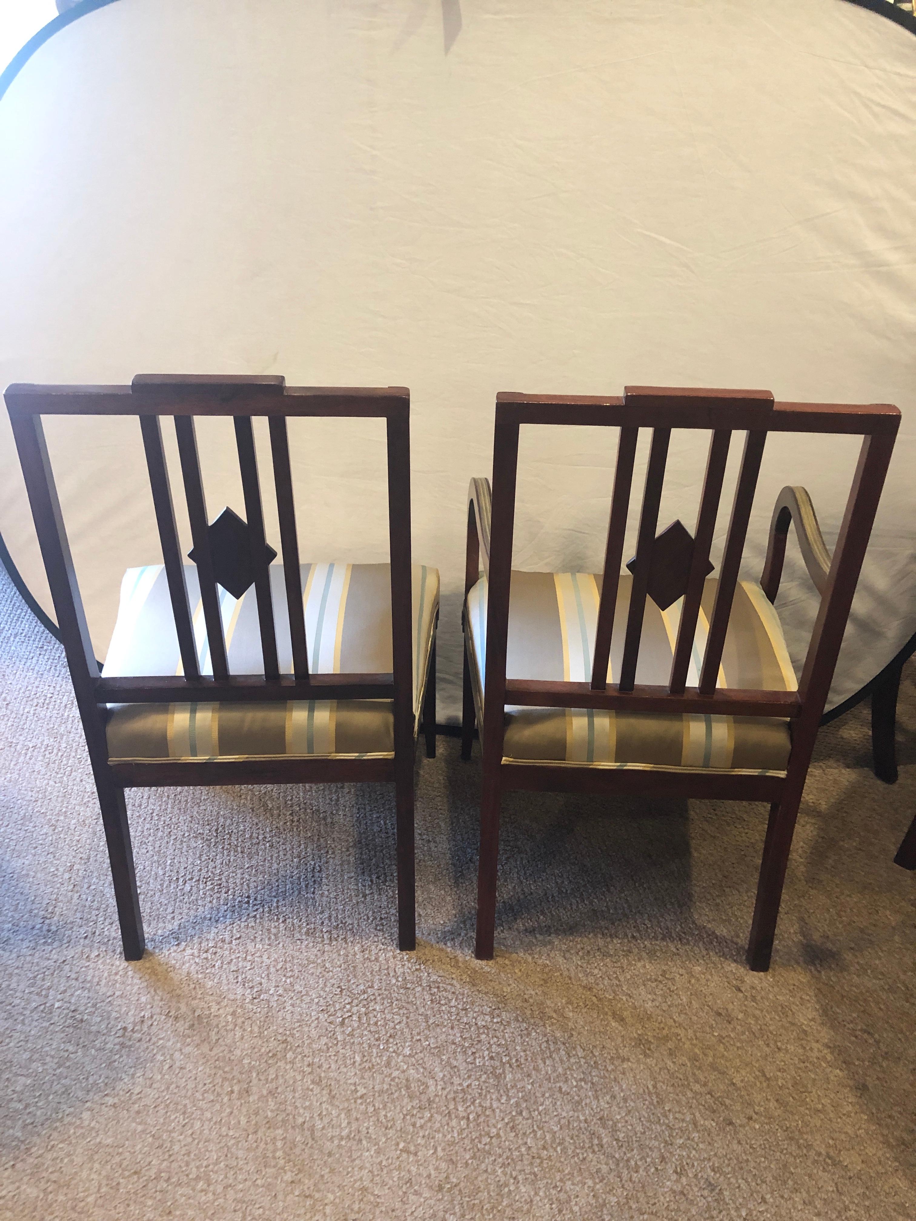 Set of Eleven 19th Century Russian Neoclassical Dining Chairs 3